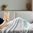 thumbnail image 3 of Nap Saying Soft Flannel Fleece Throw Blanket, Sleep is the Best Calligraphy with a Soft Mandala Motif Background, Cozy Plush for Indoor and Outdoor Use, 60" x 80", Seafoam Pearl, by Ambesonne, 3 of 5
