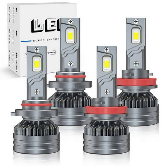 H11 9005 Headlights COMBO LED Bulbs High Low Beam for 2004-2015 Lexus RX330