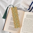 thumbnail image 4 of Kdxio Leaves Avocado Print Metal Tassel Bookmarks,Perfect Gift for Art Lovers and Bookworms Metal Bookmarks for Women, 4 of 8
