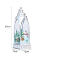 thumbnail image 2 of Christmas LED Lighting Arch Door Lantern Night Light Decoration Light Santa Claus Snowman Elk, Snowman Style-Silver (Small), 2 of 5