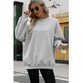 thumbnail image 3 of AMERTEER T-shirts Sweat-Shirts Oversize pour les Femmes Sweat à Capuche en Molleton Pull Col Rond Vêtements Confortables Automne Hiver Mode 2023, 3 of 5