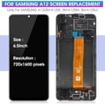 thumbnail image 3 of AGCUT LCD Screen Replacement with Frame for Samsung A12, 3 of 9