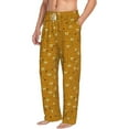 thumbnail image 3 of Kdxio Honey Bee Gnomes Print Men's Sleep Pajama Pant Lounge Pants with Pockets, 3 of 8
