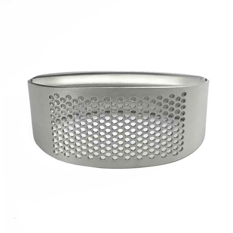 Stainless steel garlic press, manual ring garlic masher, household stainless steel garlic press, garlic crusher, garlic masher