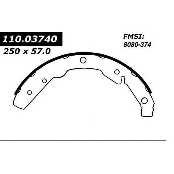 Centric Parts Drum Brake Shoe P/N:111.03740