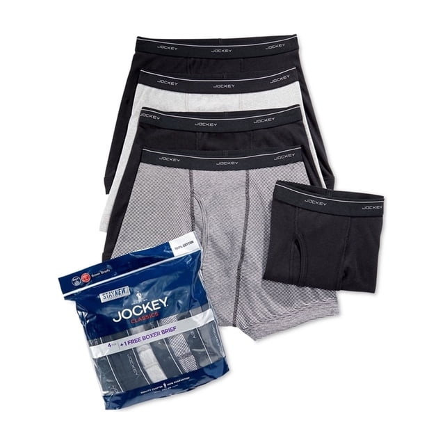 Calzoncillos tipo bóxer Jockey para hombre, paquete de 5, multicolor, XX-Large Jockey Calzoncillos boxer