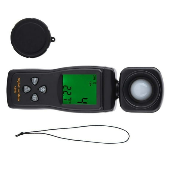 CSYANXING Digital Light Meter 200000 Lux AS803 Backlight Data Hold Min Max Agriculture Homes Offices Lighting Tool for Lux Meter