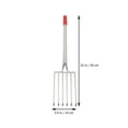thumbnail image 5 of Raindrops Rake With Handle Silver Ergonomic Handle Weeding 1Pcs 22.4In, 5 of 6
