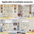 thumbnail image 6 of Wildflowers Kitchen Curtains 84 Inch Length, Spring Flowers Plants Farmhouse Pastoral Grommet Top Bedroom Living Room Curtains, Light Filtering Cafe Curtain Drapes 2 Panels Set 104''x84'', 6 of 9