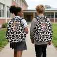 thumbnail image 4 of DISNIMO Cow Printed 17" School Backpacks for Boys Girls Lightweight Durable Bookbag with Non-Breaking Zipper Kindergarten Elementary Middle School Backpack, 4 of 7