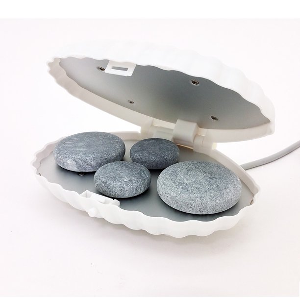 Royal Massage Clamshell Hot Stone Heater w/4 Hot Rocks