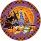thumbnail image 1 of Corona De Halloween Colgador De Puerta Redondo Letrero De Bienvenida Para Decoración De Halloween Scienceny HA043868-02, 1 of 5
