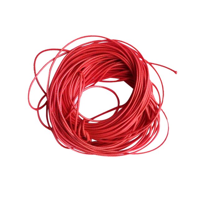Cuerda De Cera Encerada Hilo De Hilo De Lino Pulsera De Joyería DIY Rojo Sunnimix Cuerda de cuerda de cera
