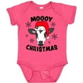 thumbnail image 3 of Inktastic Moooy Christmas with Cute Holstein Cow and Snowflakes Boys or Girls Baby Bodysuit, 3 of 5