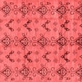 thumbnail image 1 of Ahgly Company Indoor Square Abstract Red Modern Area Rugs, 7' Square, 1 of 4