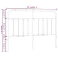 thumbnail image 2 of vidaXL Durable Metal Headboard for Queen Size Beds, Easy Assembly, Classic Style White, 2 of 9