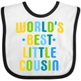 thumbnail image 3 of Inktastic Worlds Best Little Cousin Boys Baby Bib, 3 of 4