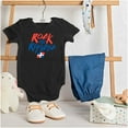 thumbnail image 3 of Dominican Pride Rock the Republic Romper Boys or Girls Infant Baby Brisco Brands 12M, 3 of 6
