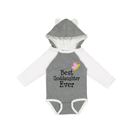 

Inktastic Best Goddaughter Ever Gift Baby Girl Long Sleeve Bodysuit