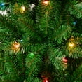 thumbnail image 4 of 7.5 ft. Pre-Lit Artificial Rowan Pencil Slim Christmas Tree, Green, 350 Multicolor Lights, Includes Stand, 4 of 6
