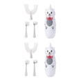 thumbnail image 1 of Guardurnaity Cepillos de eléctricos automáticos para niños en forma de U, cepillos suaves resistentes al calor, herramientas de limpieza para la Blanco 14.5x5 cm, 6-14 años 2Conjunto, 1 of 6