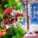 thumbnail image 5 of Decoración Del Festival de Santa Claus y El Dragón Blanco, Acrílico 2D, Decoración Del Hogar, Colgante Plano, 5 of 6