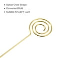 thumbnail image 4 of Uxcell Metal Cocktail Toothpicks Circle Shape Drink Pick Cocktail Skewer 6Pack(Gold), 4 of 8