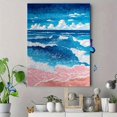 thumbnail image 4 of Qisvanset Ocean Waves Beach Canvas Wall Art 15.75x11.81 Inches, 4 of 8
