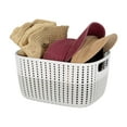 thumbnail image 7 of Simplify 4 Pack 2-Tone Decorative Medium Storage Basket Plastic in Heather Grey, 7 of 7