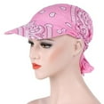 thumbnail image 4 of Harpily Headbands for Women Creative Weat Wicking Beanie Cap Chemo Cap Head Scarf Hat For Women Adjustable Assorted Print Biker Hat Hood Headband Headscarf Head Costume Yoga Workout Head Bands, 4 of 4