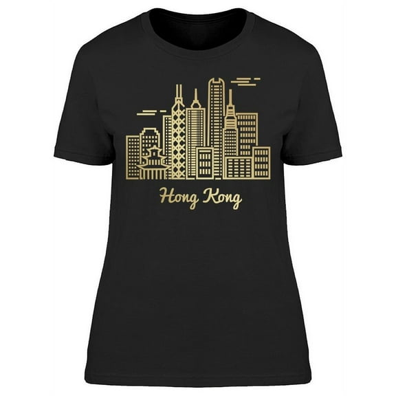 Hong Kong Architecture T-Shirt Women -Image by Shutterstock, Female XX-Large