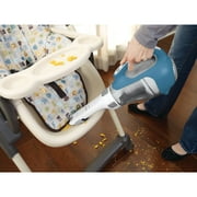 BLACK+DECKER dustbuster AdvancedClean Cordless Handheld Vacuum, for Car and Home Use, with Rotating Slim Nozzle and Crevice Tool, CHV1410L, White and Blue