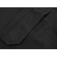 thumbnail image 3 of Men's 100% Cotton Classic Fit Army Utility Multi Pocket Chino Cargo Shorts (Black, 40), 3 of 3