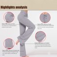 thumbnail image 7 of KyCheLot Womens High Waist Yoga Pants Straight Leg Loose Bootcut Stretchy Comfy Workout Pants, 7 of 7