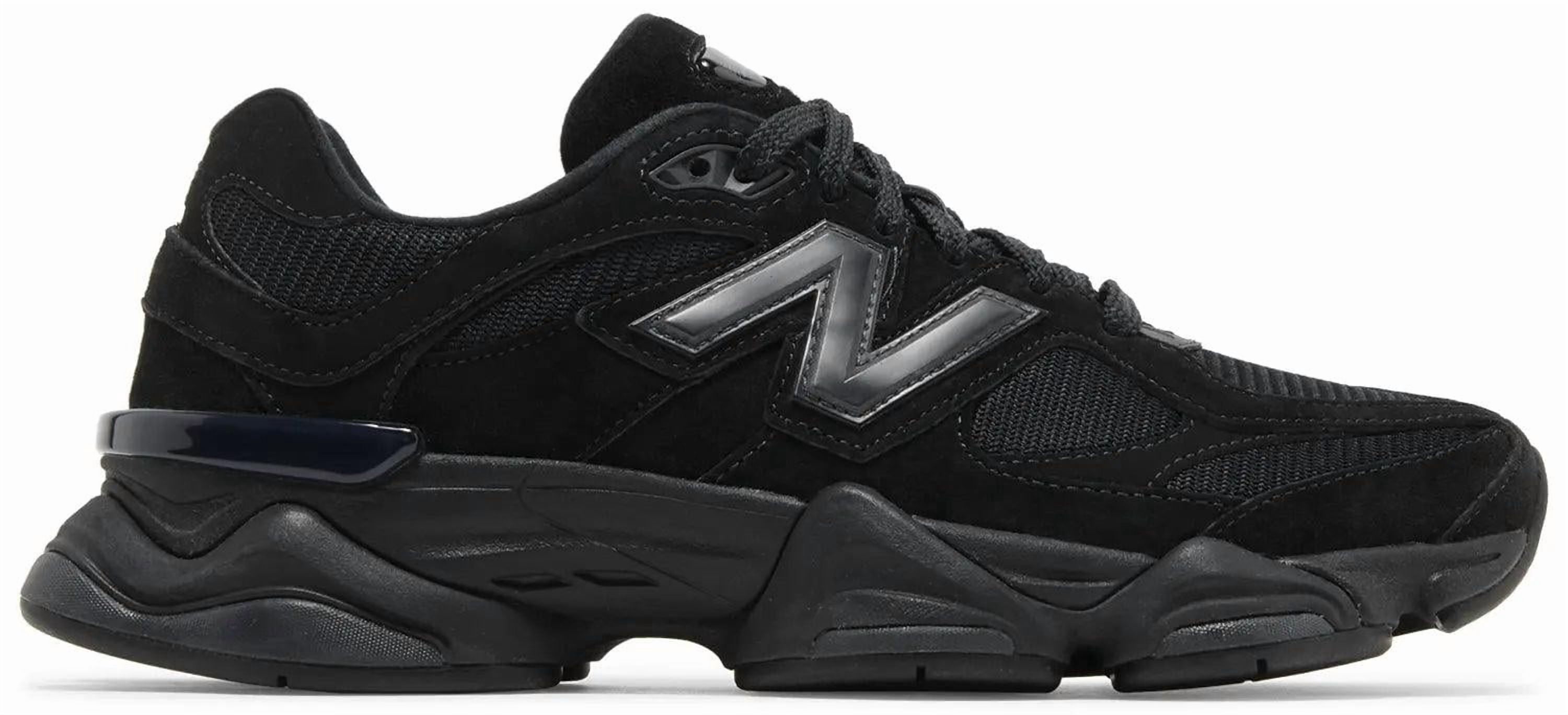 New Balance 9060 Triple Black (GS) - Walmart.com