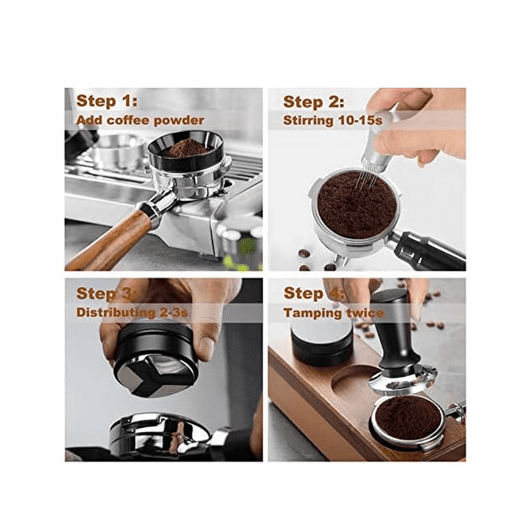 WDT Tools Espresso Distribution Tool-With Stand Fits for Breville8 Series Espresso  Coffee Machines and 54mm Portafilter 