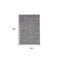 thumbnail image 5 of HomeRoots 511776 12 x 15 ft. Gray Abstract Rectangle Area Rug, 5 of 5