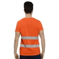 thumbnail image 4 of Men's high vis shirts Safety Shirts with Reflective Tapes - Quick Dry Construction Work Shirts, Short Sleeve Breathable T-Shirts, 4 of 5