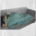 thumbnail image 6 of Almond Blossom Soft Flannel Fleece Blanket, Cherry Flowers with Color Pencils on Blue Toned Rustic Background, Cozy Plush for Indoor and Outdoor Use, 70" x 90", Pale Blue Multicolor, by Ambesonne, 6 of 6
