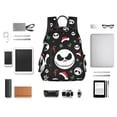 thumbnail image 4 of Goofa The Nightmare Before Christmas Pattern School Backpack for Students – Tear-resistant Bag Spacious, Comfortable, and Stylish Backpack with Multiple Pockets, 4 of 7