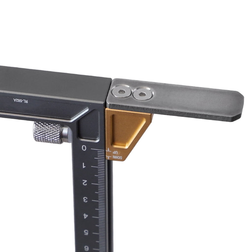 Osdhezcn Inch/Metric Scale Aluminum Router Table Height Gauge Measuring Instrument Tool