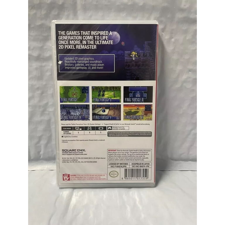 Final Fantasy I-VI Pixel Remaster Collection 1-6 - Nintendo