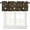 Brown-3, variant on Coffee Valance Curtains Black White Brown Cups Text Graffiti Modern Decoration Window Treatments for Bedroom Kitchen Living Room Office 54x18inch