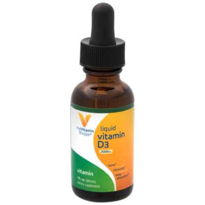 Vitamin Liquid D3 2000IU, Supports Bone  Immune Health, Aids in Healthy Cell Growth  Calcium Absorption, 1 Fluid Ounce  by The Vitamin