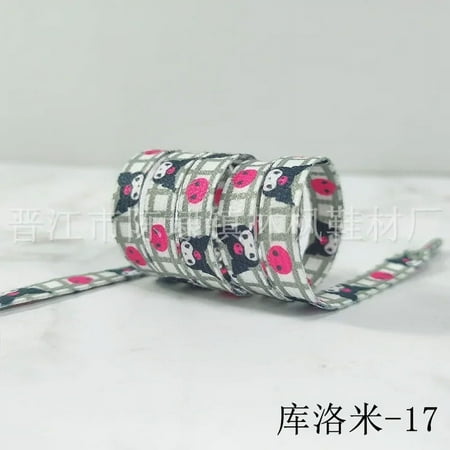 

Sanrio Shoelace Cartoon Hello Kitty Kuromi Cinnamoroll Melody Printed Anime Graffiti Fashion Sneaker Accessory Graffiti Shoelace tzw