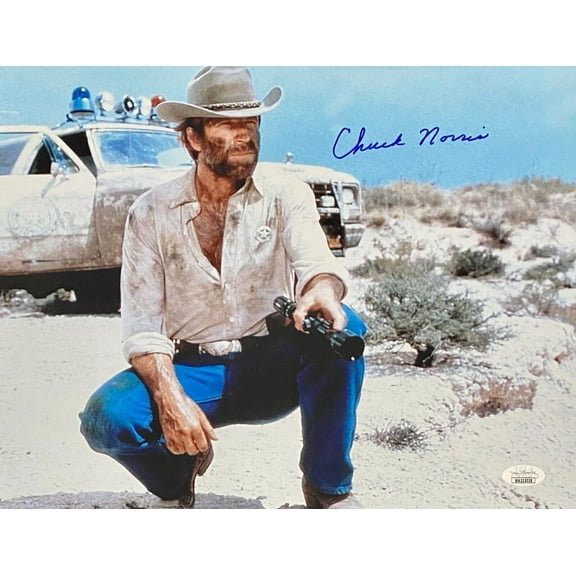 Chuck Norris Signed Autographed 11x14 Photo JSA Authentication #7