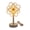 A004- Clear (Clover Design), variant on Night Light Lamp Dandelion Style Warm Ambient Lighting for Bedroom Home Office Desk Decor Housewarming Gift Modern Decorative Table Lamp Includes Usb Power Cord