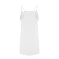 thumbnail image 7 of BLTIBY 2 Piece Sets for Women Dressy V Neck Spaghetti Strap Dress and Shorts Dresses with Pockets Solid Color Sundresses Set White XL, 7 of 7