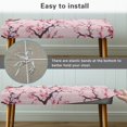 thumbnail image 6 of XYZCANDO Cherry Blossom Butterfly Print Dust Resistant Dining Room Bench Covers, Soft Polyester Spandex Fabric Bench Slipcover for Living Room Bedroom, 6 of 9