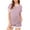 Pink Print, variant on Ekouaer Maternity Pajamas 2 Piece Outfits Waffle Knit Short Sleeve Tops and Shorts Loungewear Set Pregnancy Clothes